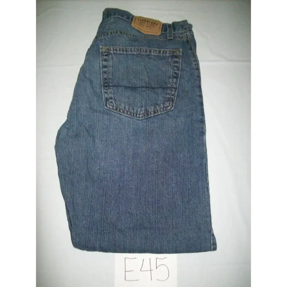 Levi's Signature Blue Jeans Size 38x30 Straight Mens -0712E45